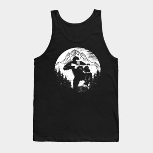 Bigfoot Mountains Funny Hunting Tank Top